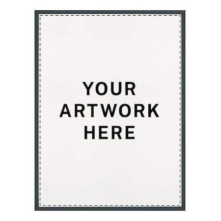 United Visual Products Drop-In Shadowbox, 12"x18", Walnut/Synthet UVSB1218-WALNUT-FORBO